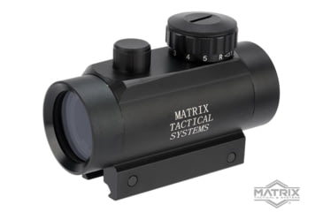 Image of Matrix 1x30mm Military Style Illuminated Red/Green Dot Sight Scope w/QD Weaver Base, Black, RD1x30R&amp;G Dot