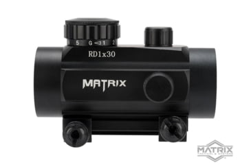 Image of Matrix 1x30mm Military Style Illuminated Red/Green Dot Sight Scope w/QD Weaver Base, Black, RD1x30R&amp;G Dot