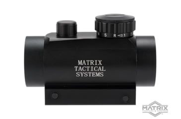 Image of Matrix 1x30mm Military Style Illuminated Red/Green Dot Sight Scope w/QD Weaver Base, Black, RD1x30R&amp;G Dot