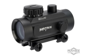 Image of Matrix 1x30mm Military Style Illuminated Red/Green Dot Sight Scope w/QD Weaver Base, Black, RD1x30R&amp;G Dot
