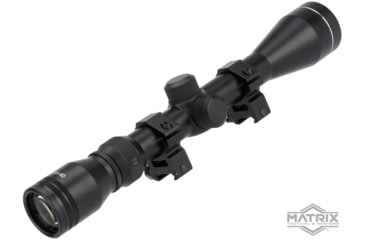 Image of Matrix 3-9X40mm Professional Scope for Airsoft Rifle w/Scope Rings, 1in Tube, Black, 3-9X40 M