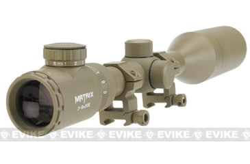Image of Matrix 3-9x50mm Illuminated Reticle Sniper Scope, Tan, 3-9X50E Tan