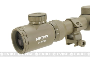 Image of Matrix 3-9x50mm Illuminated Reticle Sniper Scope, Tan, 3-9X50E Tan