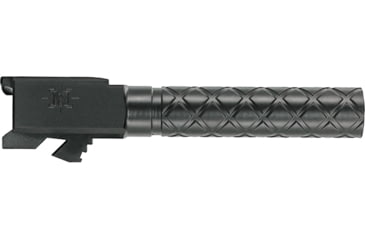 Image of Matrix Arms Elite Flush Cut Diamond Fluting Threaded Pistol Barrel, MX19/Glock 19, 1-16 RH Twist, 1/2x28, Black-DLC Coating, Black, B19G3SDB