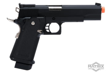 Image of Matrix Hi-Capa Gas Blowback Airsoft Pistol, 5.1in, Black, ASP1300002