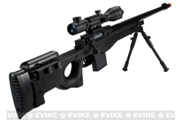 Image of Matrix L96 Marui Clone AWS Bolt Action Airsoft Sniper Rifle w/Scope, Black, 4402C-BK