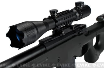 Image of Matrix L96 Marui Clone AWS Bolt Action Airsoft Sniper Rifle w/Scope, Black, 4402C-BK