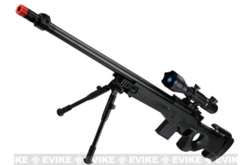 Image of Matrix L96 Marui Clone AWS Bolt Action Airsoft Sniper Rifle w/Scope, Black, 4402C-BK