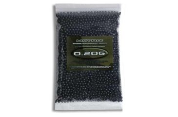 Image of Matrix Match Grade 6mm Airsoft BBs, .20g, 2000rd, Black, Black, Small, BB-20BX20-M