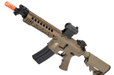 Image of Matrix Sportsline M4 RIS Airsoft AEG Rifle w/G2 Micro-Switch Gearbox, URX 8in, Dark Earth, Large, ST-AEG-294-DE