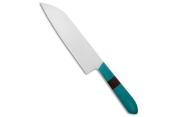 Image of Mattia Borrani Mattia Borrani Teal Hanscarta Chefs 7" Santoku, Green, AEB-L, adult, BHQ-102982