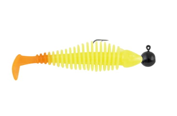 Image of Matzuo Gaikotsu Pre-Rigged Swimmer 2.5in 3pk, 1/8th oz Chart Orange Tail, GK2.5CHRT.ORNG3PK