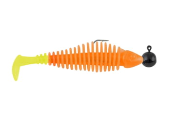 Image of Matzuo Gaikotsu Pre-Rigged Swimmer 2.5in 3pk, 1/8th oz Orange Chart Tail, GK2.5ORNG.CHRT3PK