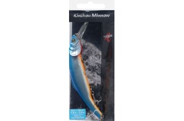 Image of Matzuo Kinchou Minnow Saltwater Series Bait,5.5in,Chrome Blue Orange Belly 118792