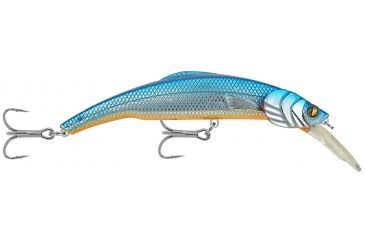 Image of Matzuo Kinchou Minnow Saltwater Series Bait,5.5in,Chrome Blue Orange Belly 118792