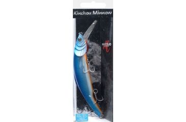 Image of Matzuo Kinchou Minnow Saltwater Series Bait,7.5in,Chrome Blue Orange Belly 114360