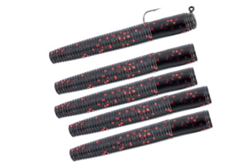 Image of Matzuo Ned Rig, Black/Red, 1/16oz, 5 Per Pack, MZMFR116-BR