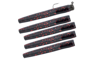 Image of Matzuo Ned Rig, Black/Red, 1/8oz, 5 Per Pack, MZMFR18-BR