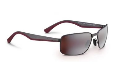 Image of Maui Jim Backswing Sunglasses, Maui Rose, Satin Dark Gunmetal R709-02S