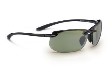 Image of Maui Jim Banyans Sunglasses w/ Gloss Black Frame and Maui HT Lenses - HT412-02