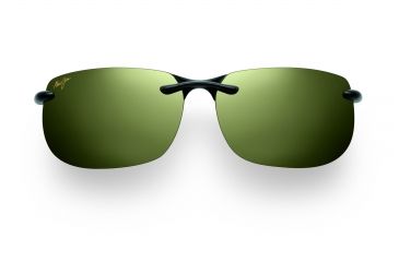 Image of Maui Jim Banyans Sunglasses - Gloss Black Frame and Maui HT Polarized Lens - Universal Fit HT412N-02