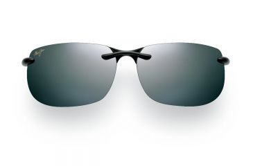 Image of Maui Jim Banyans Sunglasses w/ Gloss Black Frame and Neutral Grey Lenses - 412-02