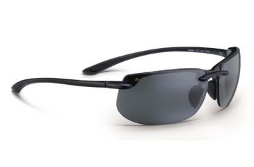 Image of Maui Jim Banyans Sunglasses - Gloss Black Frame and Neutral Grey Polarized Lens - Universal Fit 412N-02