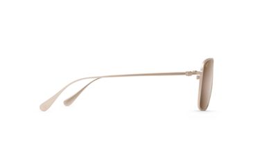 Image of Maui Jim Beaches Polarized Aviator Sunglasses, Satin Gold Frame, HCL Bronze Lens, Satin Gold H541-16A