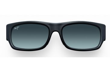 Image of Maui Jim Lava Flow Sunglasses - Gloss Black Frame, Neutral Grey Lenses - GS250-02