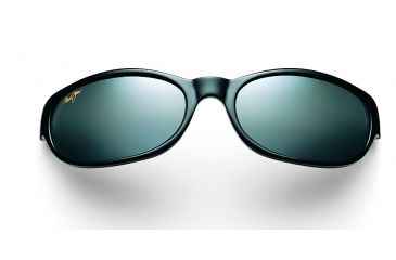 Image of Maui Jim Cyclone Sunglasses - Gloss Black Frame, Neutral Grey Lenses - 136-02