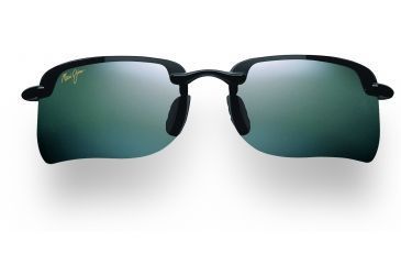 Image of Maui Jim Turtle Bay Sunglasses - Gloss Black Frame, Neutral Grey Lenses - 411-02