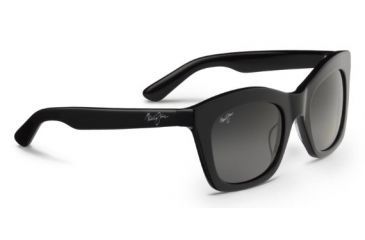 Image of Maui Jim Coco Palms Sunglasses,Square,Gloss Black Frame,Polarized Neutral Grey Lens GS720-02