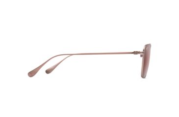 Image of Maui Jim Ebb &amp; Flow Polarized Aviator Sunglasses, Satin Brown Red Frame, Maui Rose Lens, Satin Brown Red R542-19A