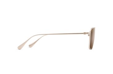 Image of Maui Jim Ebb &amp; Flow Polarized Aviator Sunglasses, Satin Gold Frame, HCL Bronze Lens, Satin Gold H542-16A