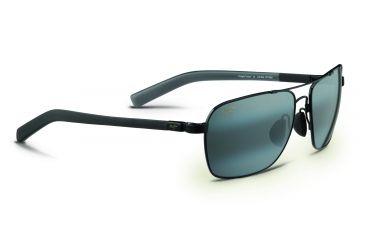 Image of Maui Jim Freight Trains Sunglasses w/ Gunmetal w/ Black Tips Frame and Neutral Grey Lenses - 326-02