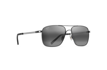 Image of Maui Jim Haleiwa Unisex Sunglasses,Gunmetal Frame,Polarized,Neutral Grey Lens, 328-02D