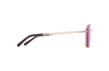 Image of Maui Jim Haleiwa Unisex Sunglasses,Satin Gold Frame,Polarized,Maui Sunrise Lens, P328-16A