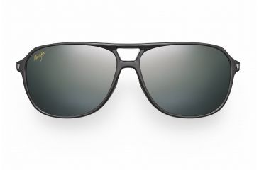 Image of Maui Jim Dawn Patrol Sunglasses - Gloss Black Frame, Neutral Grey Lenses - 223-02