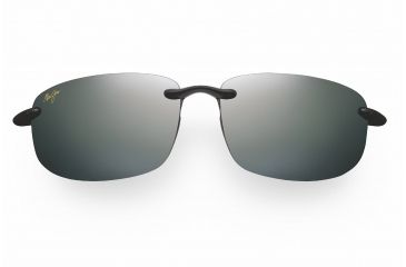 Image of Maui Jim Ho'okipa Reader Sunglasses - Gloss Black Frame, Neutral Grey Lenses