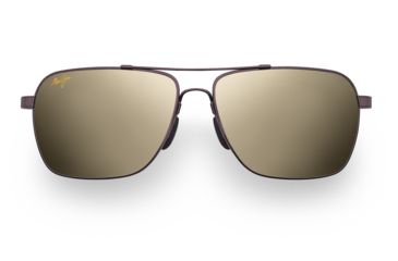 Image of Maui Jim Freight Trains Sunglasses - Metallic Gloss Copper w/ Tan Tips Frame, HCL Bronze Lenses - H326-23