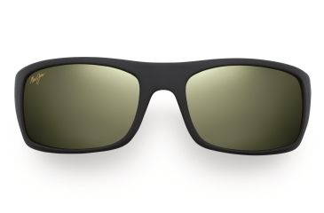 Image of Maui Jim Peahi Sunglasses - Matte Black Rubber Frame, Maui HT Lenses - HT202-2M