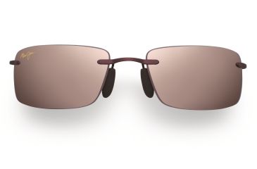 Image of Maui Jim Little Beach Sunglasses - Burgundy Frame, Maui Rose Lenses - R515-07