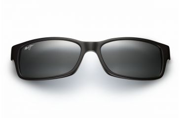 Image of Maui Jim Hidden Pinnacle Sunglasses - Gloss Black Frame,Neutral Grey Lens 298-02
