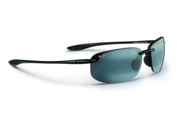Image of Maui Jim Hookipa Reader Sunglasses - Gloss Black Frame and Neutral Grey +1.50 Polarized Lens - Universal Fit G807N-0215