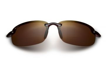 Image of Maui Jim Hookipa Reader Sunglasses - Tortoise Frame and HCL Bronze +2.00 Polarized Lens - Universal Fit H807N-1020