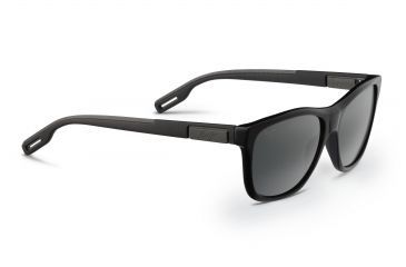 Image of Maui Jim Howzit Sunglasses, Gloss Black Frame, Neutral Grey Lens, Polarized, 734-02
