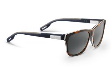 Image of Maui Jim Howzit Sunglasses, Tortoise with White and Blue Frame, Neutral Grey Lens, Polarized, 734-57