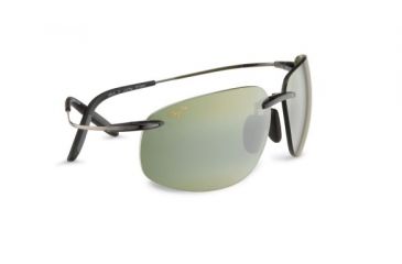 Image of Maui Jim Ht525 11 Mala Grey And Gunmetal Frame High Transmission Lens Sunglasses