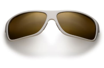 Image of Maui Jim Island Time Sunglasses, Matte White, HCL Bronze Lenses, Matte White H237-05M