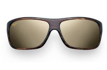 Image of Maui Jim Island Time Sunglasses w/ Striped Rootbeer Frame and HCL Bronze Lenses - H237-15